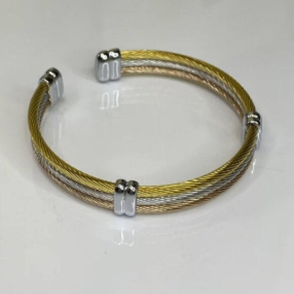 Stainless Steel Bangle Bracelet - Picture 2 of 7
